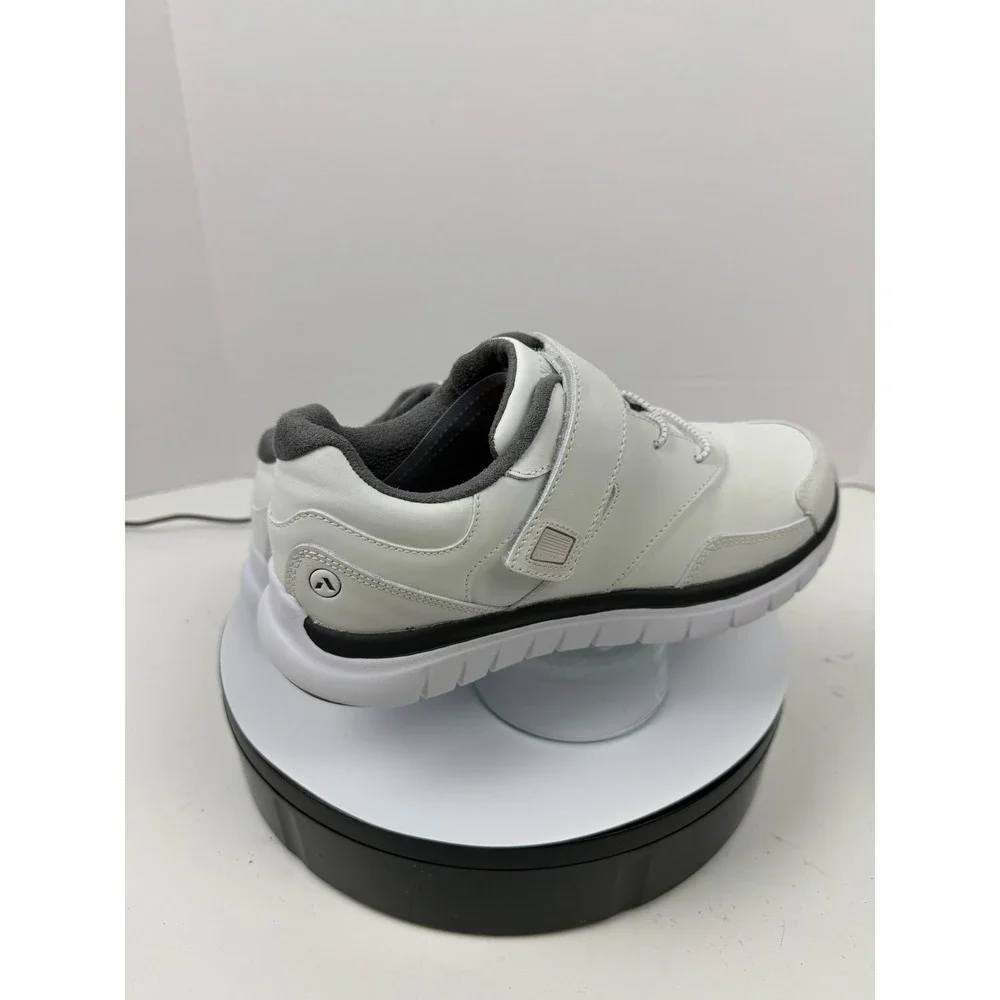 Anodyne Shoes for Custom Insoles Womens White Leather Adjustable Shoes Size‎ 7M